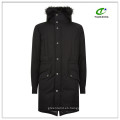 Ultrawarm 2-way cierre de cremallera negro invierno mens parka largo